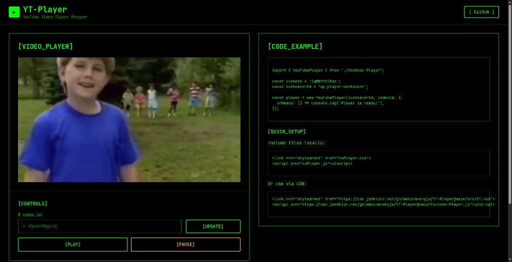 YT Player screenshot